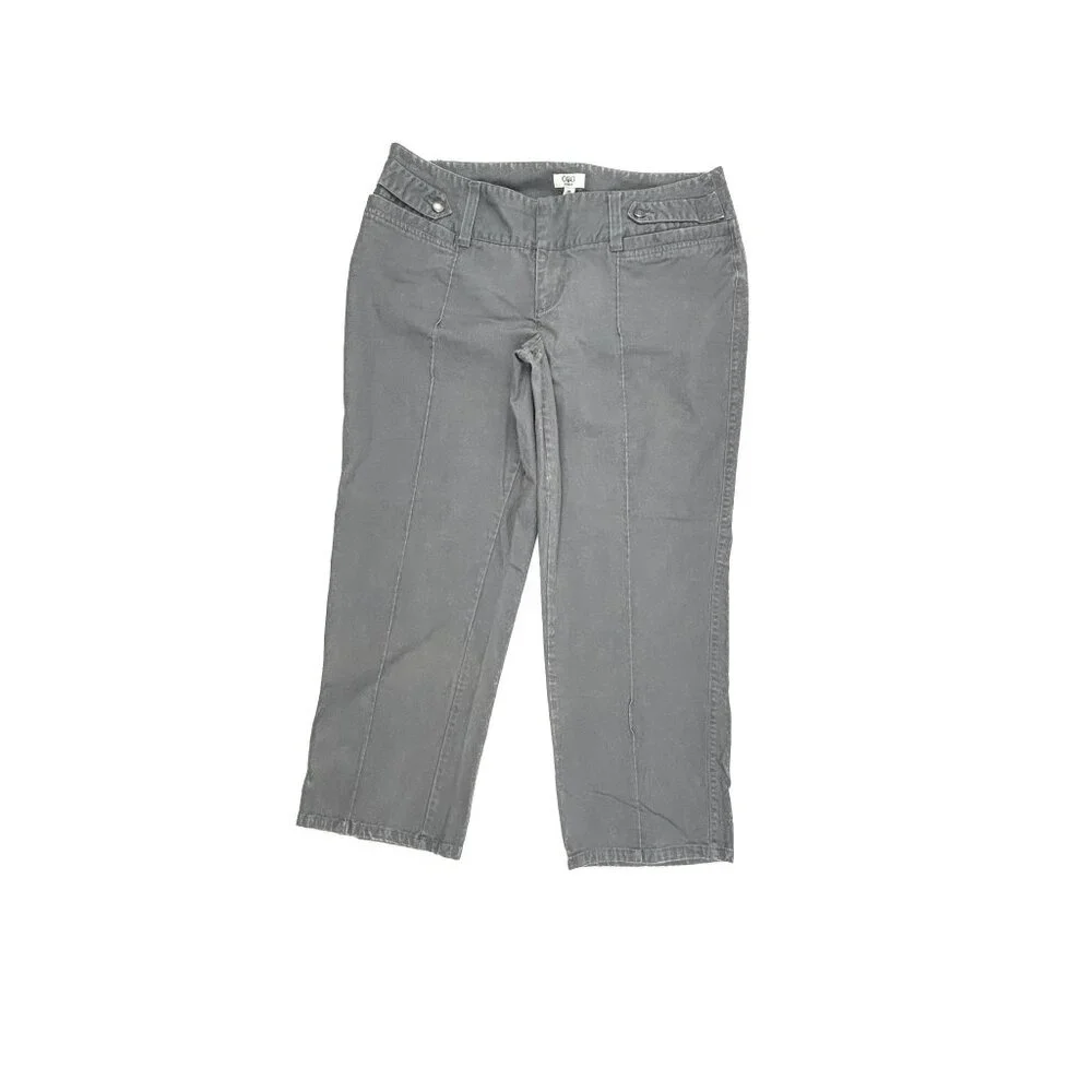 Cato Crop Jeans Women 18WP Gray Denim Straight Leg Mid‎ Rise 10611